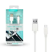 (Pack 12) Cabo de dados e carga APOKIN USB 2.0 para micro USB Quick Charge 30cm