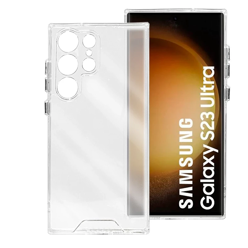 Funda de cristal Spigen Samsung Galaxy S23 piel aire (transparente) - Funda -movil.es