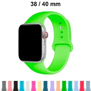 Pulseira de Silicone Cores Apple Watch 38 / 40 mm