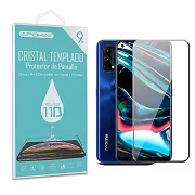 Full Glue Tempered Crystal 11D Premium Realme 7 Pro Black Curve Screen Protector