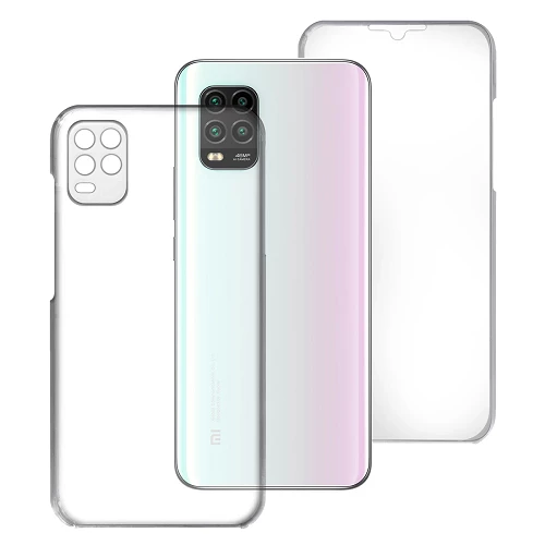 Funda Doble Xiaomi Mi 10 Lite Silicona Transparente Delantera y Trasera