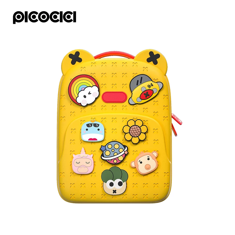 Picocici Children's Silicone Backpack K16 Medium Yellow