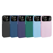 Funda iPhone 15 Plus Silicona Tranparente Cromado Cubre Camara 3D 6-Co