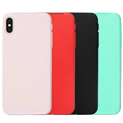 Duo iPhone XS Max Suave Silicon Case with Perfume + Full Template Crystal Available in 4 Colors