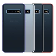 Gel Samsung Galaxy S10Cassa affumicata con bordo colore