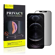 Tempered Crystal Privacy iPhone 12 / 12 Pro 6.1" 5D Curved Screen Protector