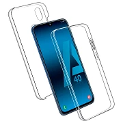 Caso de silicone transparente Samsung Galaxy A40 volta e volta