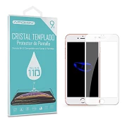 Full Glue Cristal temperado 11D Premium iPhone 6 / 7 / 8 Curve Branco Protetor de tela