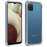 Samsung Galaxy A12 Gel Antigolpe Caso transparente com cantos reforçados