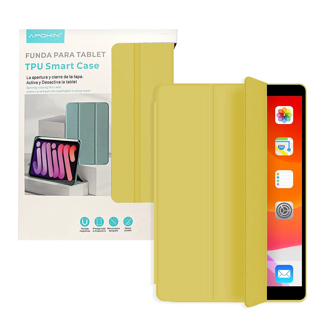 Funda Smart Cover con Porta Lapiz para Ipad Mini 4-5 Lavanda GENERICO